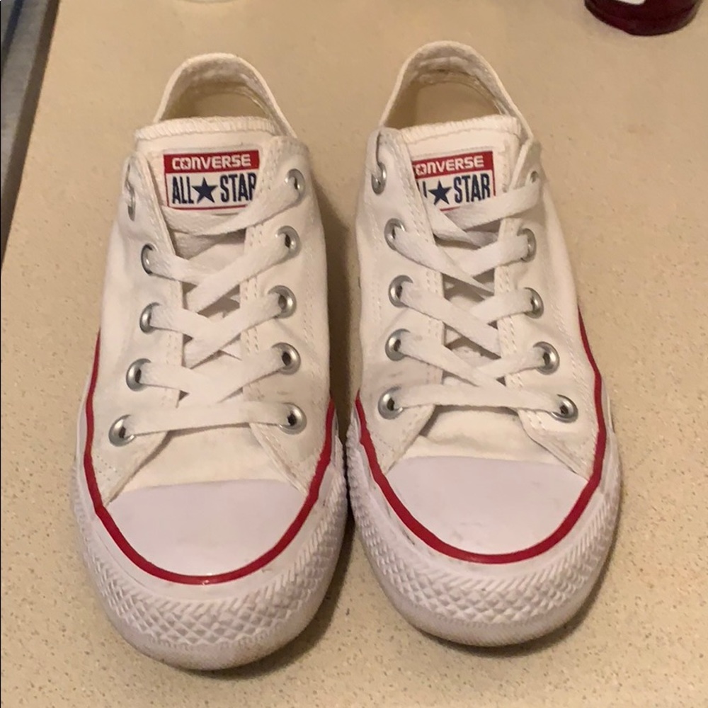 White converse (good condition)